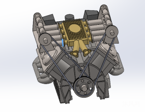v8发动机图纸合集的封面图