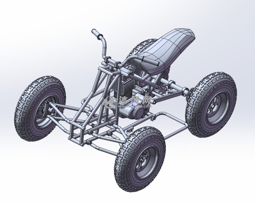 自制四驱沙滩车结构图图片