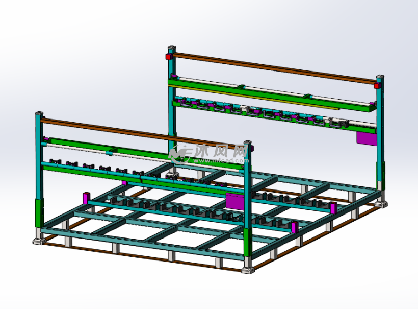 汽车保险杠运输料架