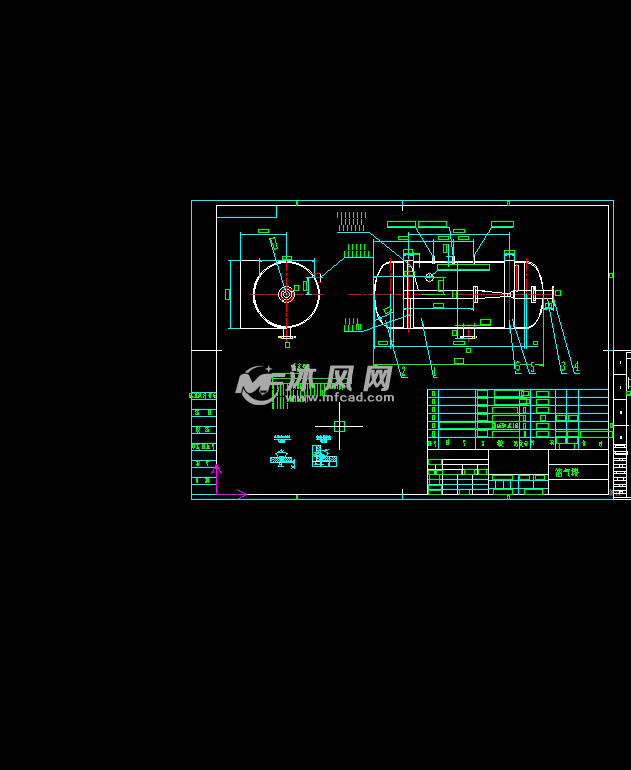 气浮机用溶气罐和射流器(水射器) - 输送和提升设备图纸 - 沐风网