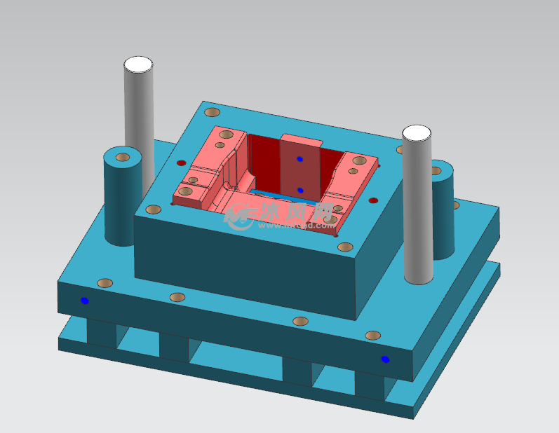 转向器翻边整形模 - 冲压模具图纸 - 沐风网