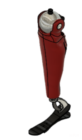 假肢小腿设计三维模型图纸合集的封面图