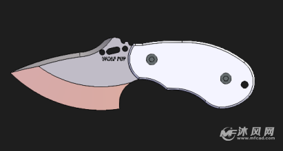 小刀模型图正视图