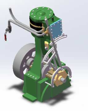 垂直立式蒸汽机设计图纸合集的封面图