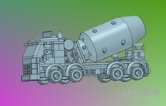 乐高lego7990城市系列水泥搅拌车-工程机械/建筑机械图纸-沐风网