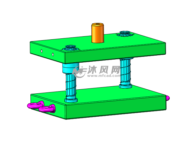 对角导柱钢板模架全系列