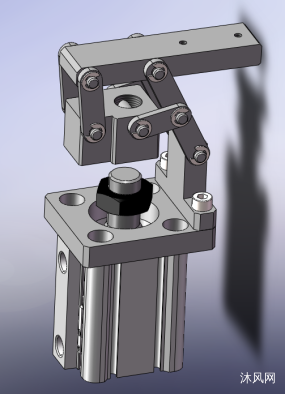 气缸连杆压紧结构图纸合集的封面图