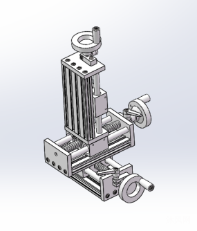 手动xyz三轴机械滑台设计模型图纸合集的封面图