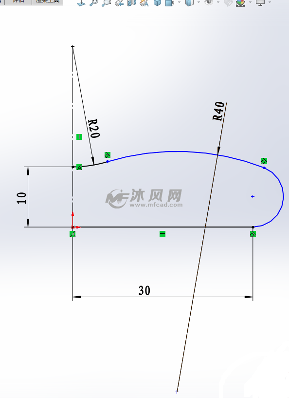 前視基準面畫草圖.