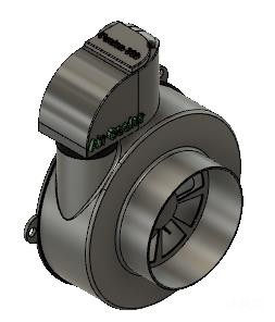 制冷涡流管三维模型