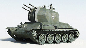����ϸFlak38�¹�������άģ��CAD