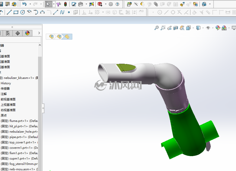 ��ʪ������solidworks��ͼ��ͼֽԤ��ͼ