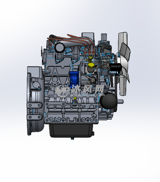 柴油机模型图图纸下载_动力系统图纸- 沐风网