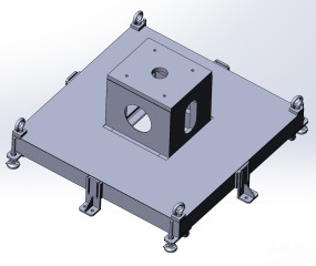 复合式机器人轮式底座图纸