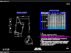 路基防护工程挡土墙设计图(衡重式)