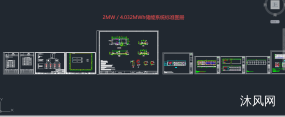 2MW��4.032MWh����ϵͳ��׼ͼ��ͼֽ�ϼ��ķ���ͼ