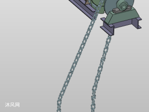 电动卷轮机模型