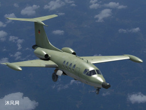  HFB-320 汉莎民用客机三维模型