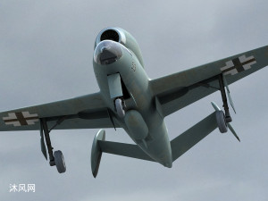 亨舍尔hs-132轰炸机三维模型CAD