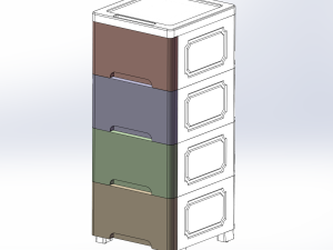 简约式家用抽屉式收纳箱