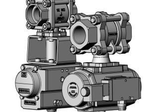 两款气动阀门模型