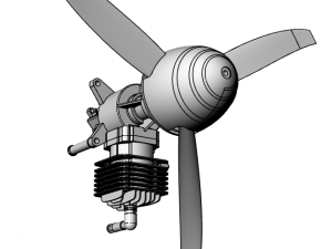 玩具飞机螺旋桨组件