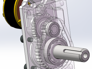 三级减速器（带电机）
