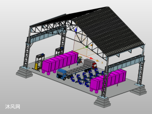 物流中转站自动化装卸系统