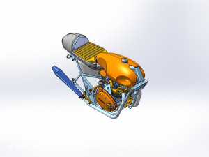 复古摩托车设计模型