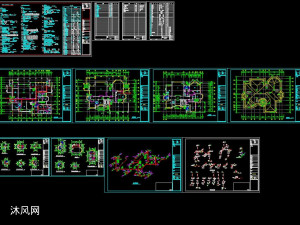 两层豪华别墅给排水施工图(32×27m)