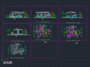  自建独栋别墅建筑施工图