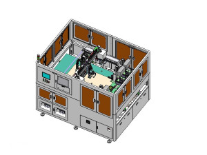 光伏板自动取高温布引线归正设备