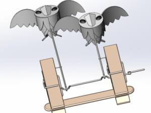 摇晃猫头鹰玩具模型