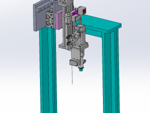 在线式锁付机构