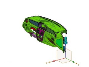 汽车内饰件仪表板组件