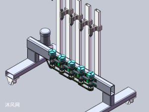 立式旋转台工装夹具-5联动
