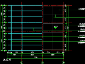 湖边悬挑廊架含结构图