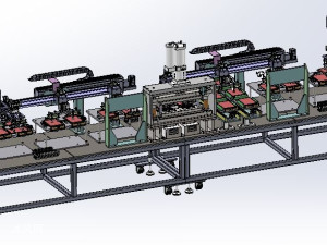 软包电池自动贴胶产线设备
