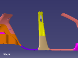 某车型内饰——侧围系统