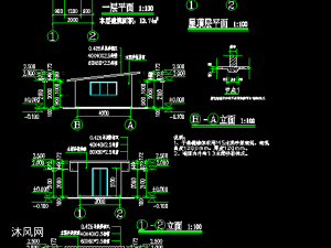 养殖场管理综合房干粪棚以及配电房建筑