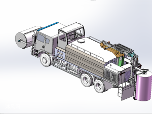 5184TXQ5DF墙面清洗车总装图