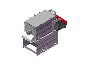 卧式螺旋叶片式物料混合筛分机