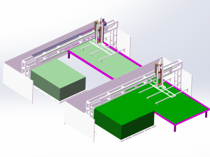 地毯码垛自动化三维