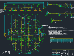 DN9500脱硫塔1600立方喷淋及支梁