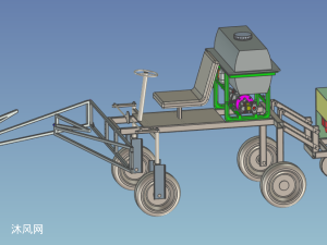 高地隙四轮自走喷雾中耕施肥机