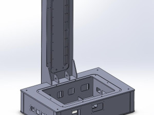 龙门铣电池包外壳工装