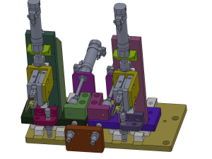 双工位夹料平台