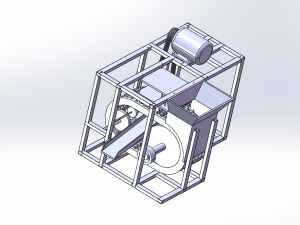 小型双辊式物料破碎机