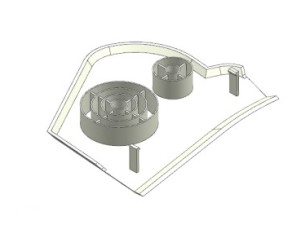 大众速腾出风口格栅注塑模具设计