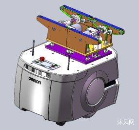 ������˫Ƥ��AGV���ͻ�ͼֽ�ϼ��ķ���ͼ